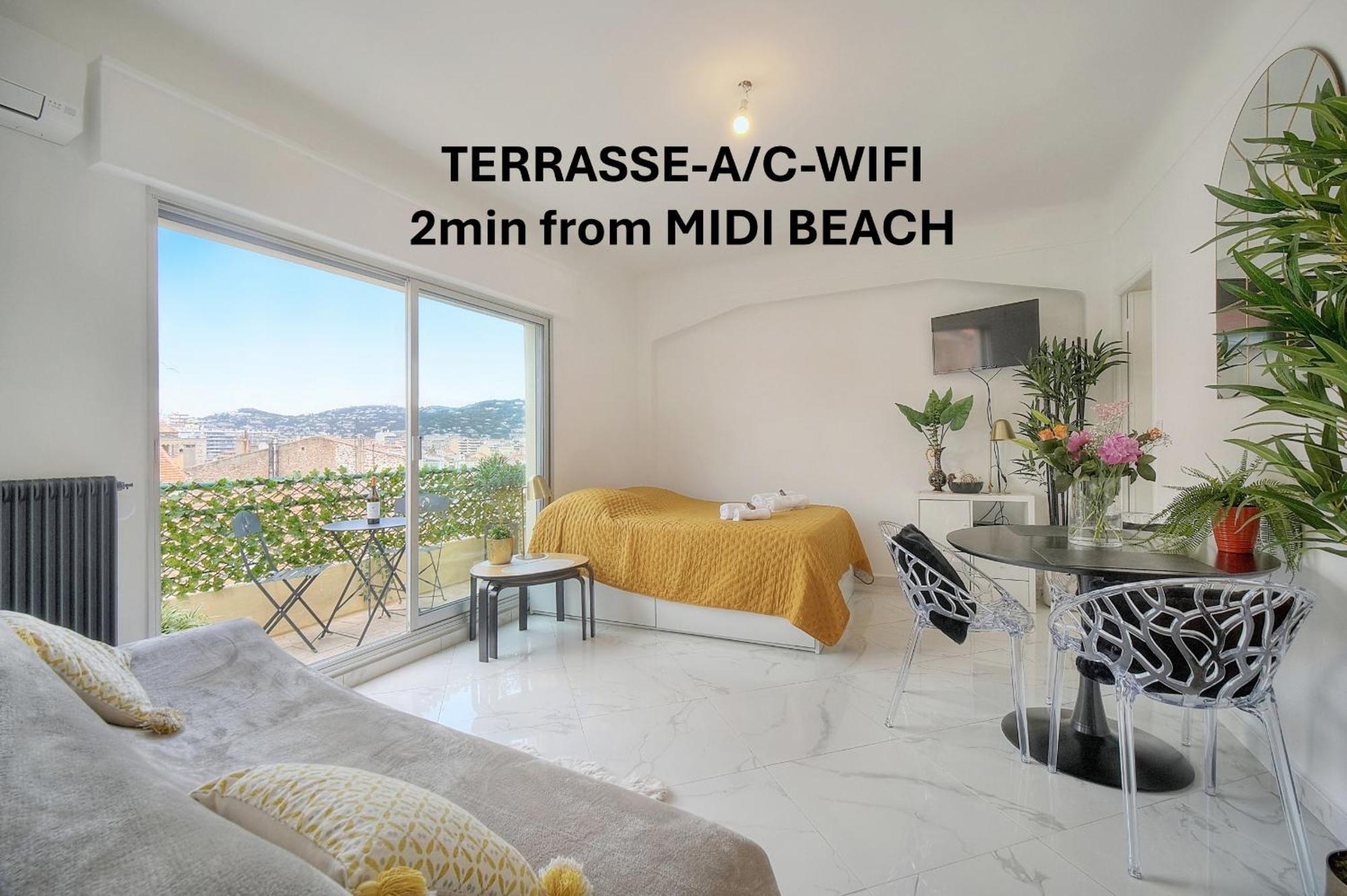 Studio Lumineux 200 M Des Plages A0B192 戛纳 外观 照片